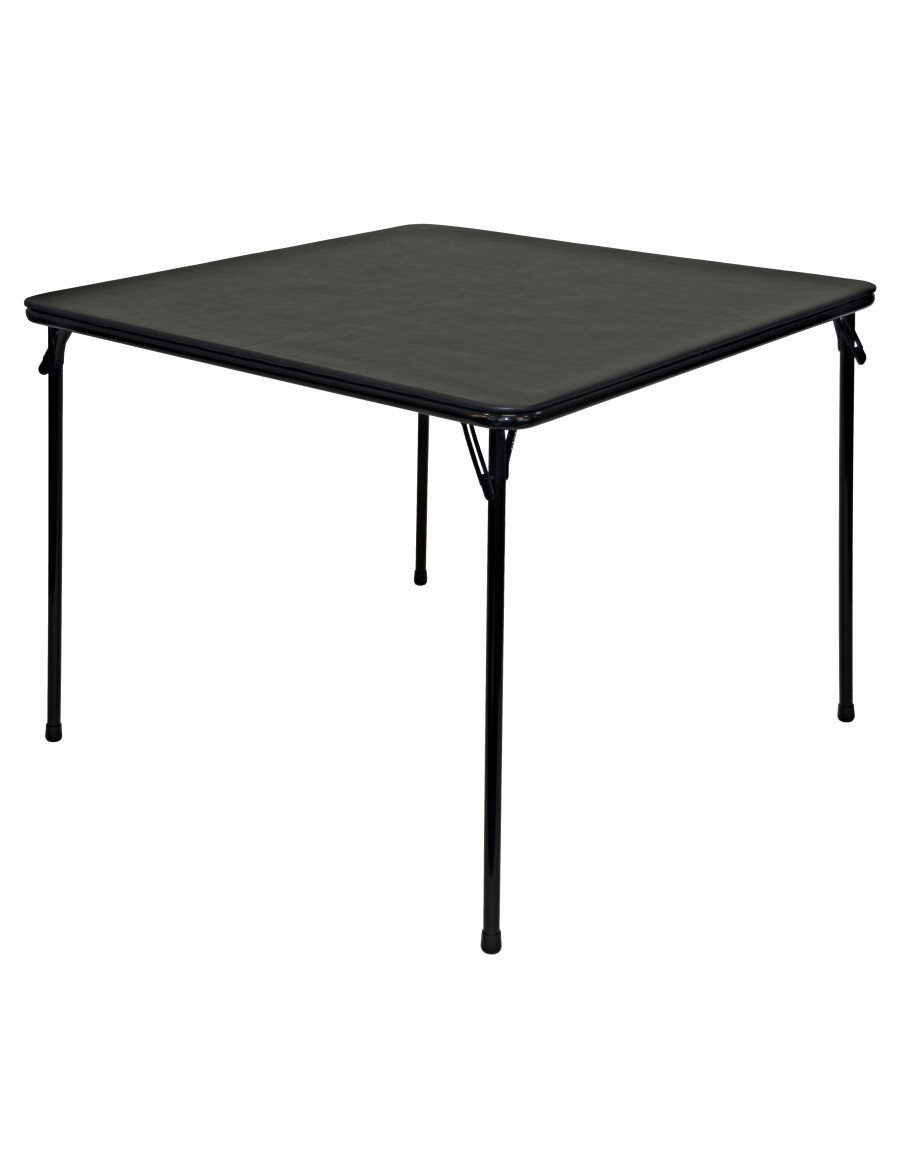 38" Square Folding Card and Game Table Wheelchair Accessible Black for Sale